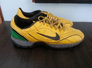 my 'ancient' yet memorable yellow Nike shoes