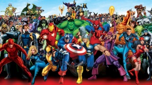the whole familia of superheroes!!!